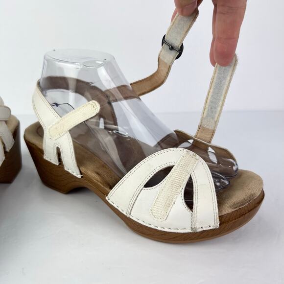Dansko Season Full Grain White Casual Comfort Women's Sandal 39 (8-8.5) - Picture 7 of 12